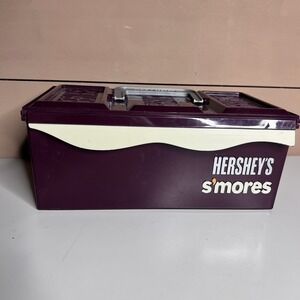 Hershey's S'mores Plastic Storage Caddy Organizer Box with Handle Brown‎